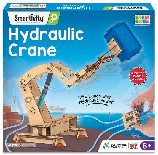 Hydraulic Crane | Build-It-Yourself STEAM Toy | 8 + Years
