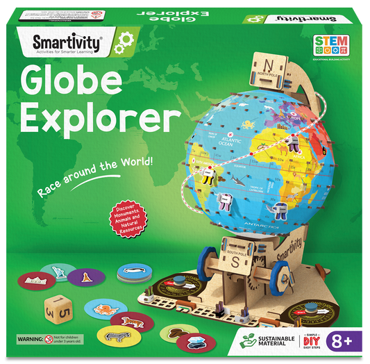Globe Explorer | Build-It-Yourself STEAM Toy | 8 + Years