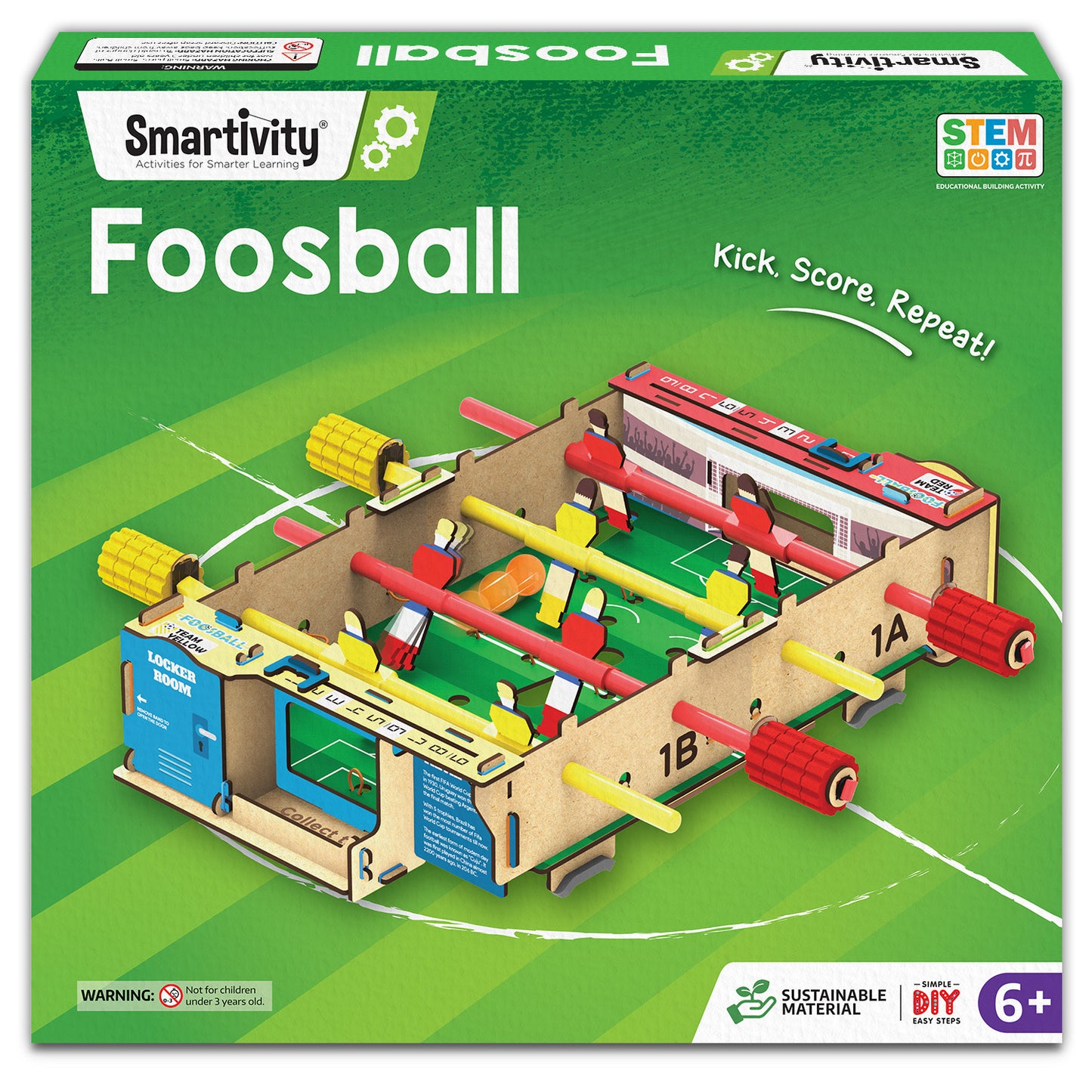 Foosball | Build-It-Yourself | Multiplayer STEAM Board Game | 6 + Years