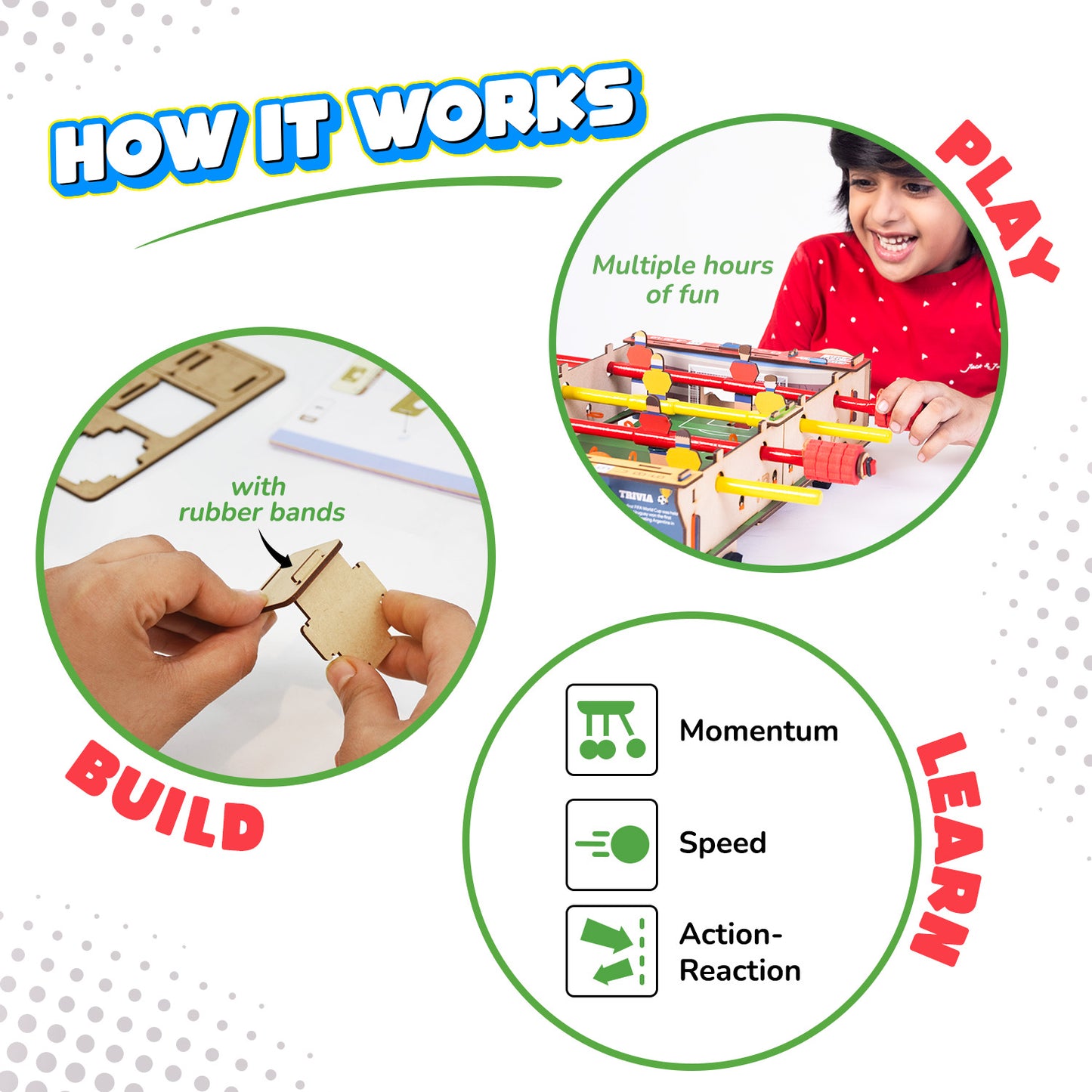 Foosball | Build-It-Yourself | Multiplayer STEAM Board Game | 6 + Years
