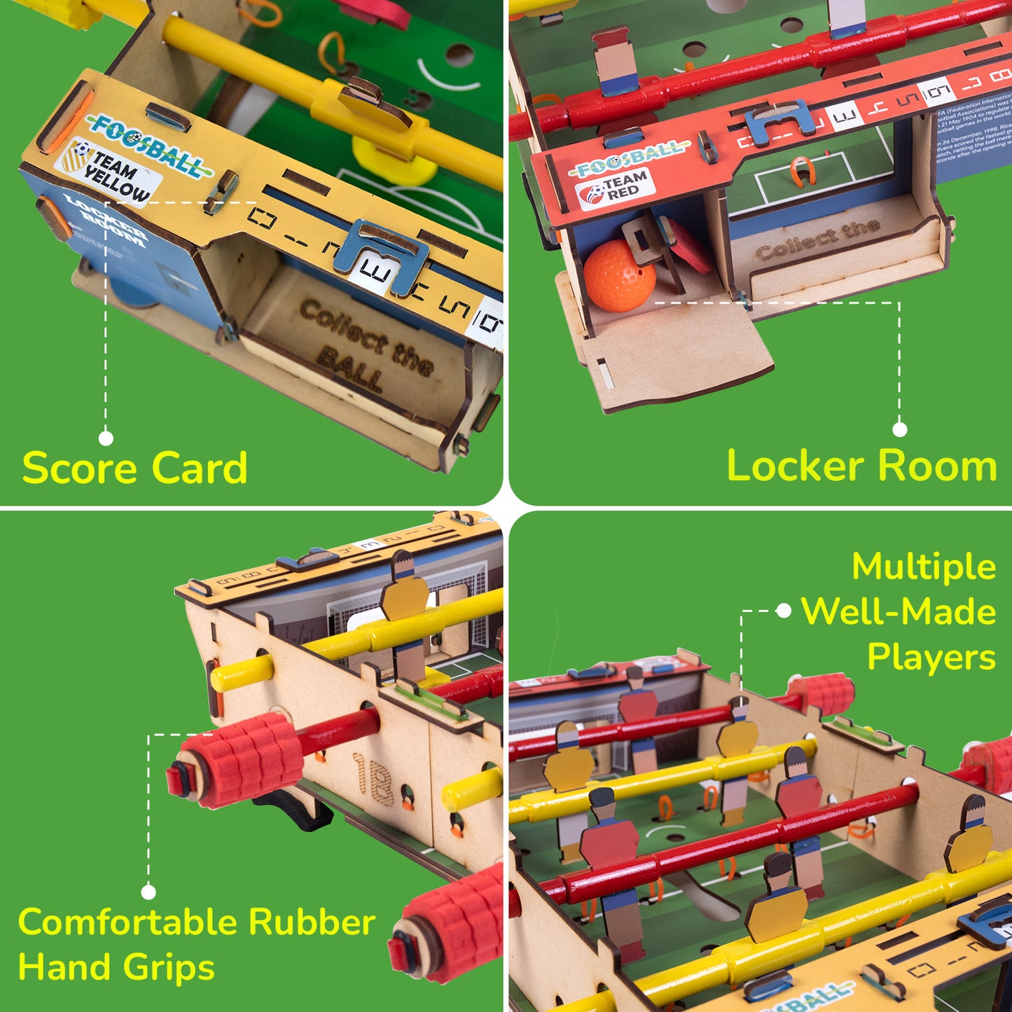 Foosball | Build-It-Yourself | Multiplayer STEAM Board Game | 6 + Years