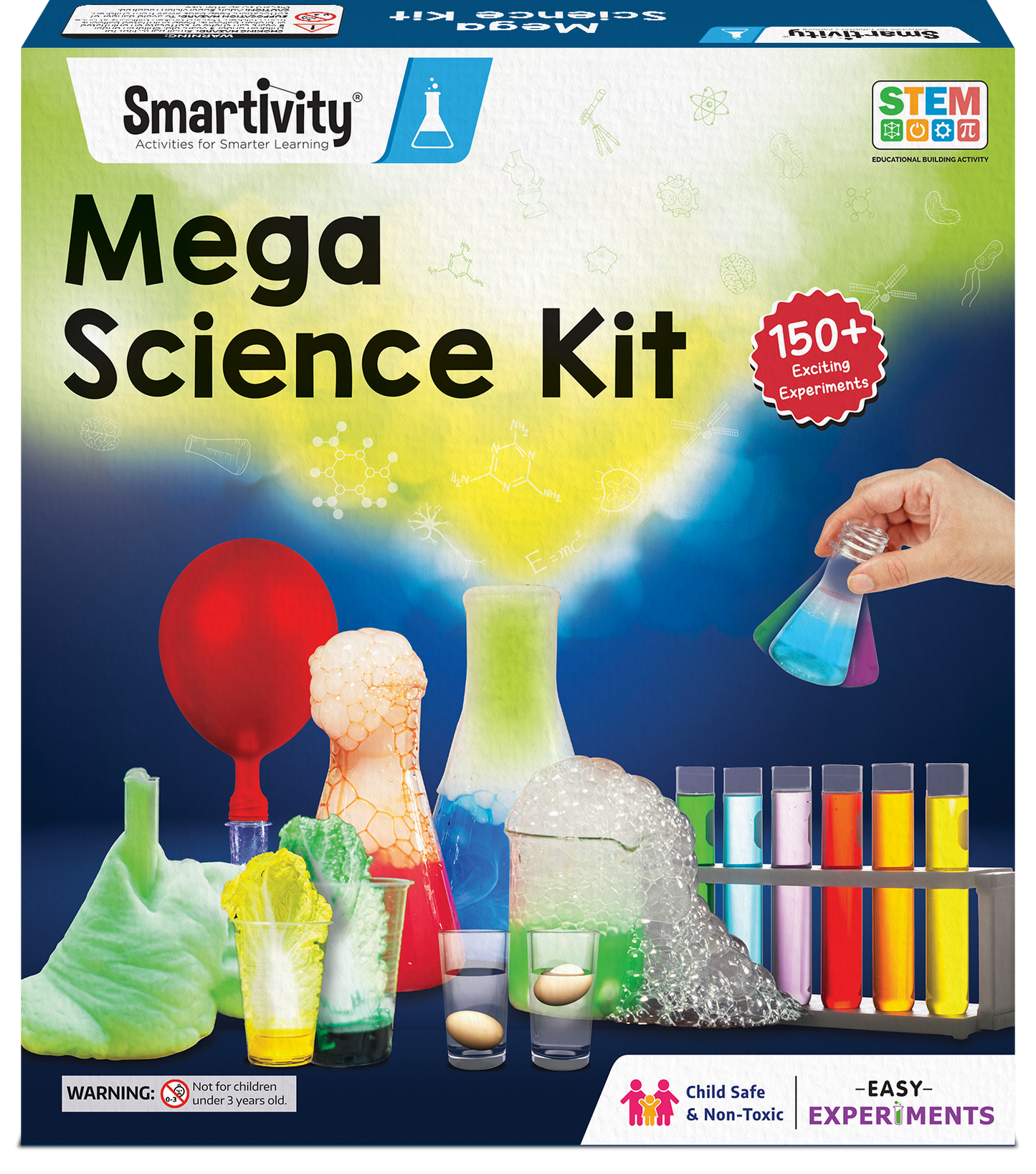 Mega Science Kit | Biggest STEAM Activity Box - 108 Experiments | 6 + Years