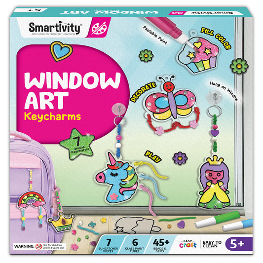 WINDOW ART Keycharms | DIY Activity Kit | 4 + Years