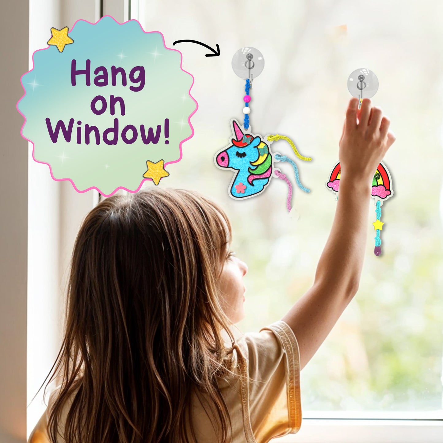 WINDOW ART Keycharms | DIY Activity Kit | 4 + Years