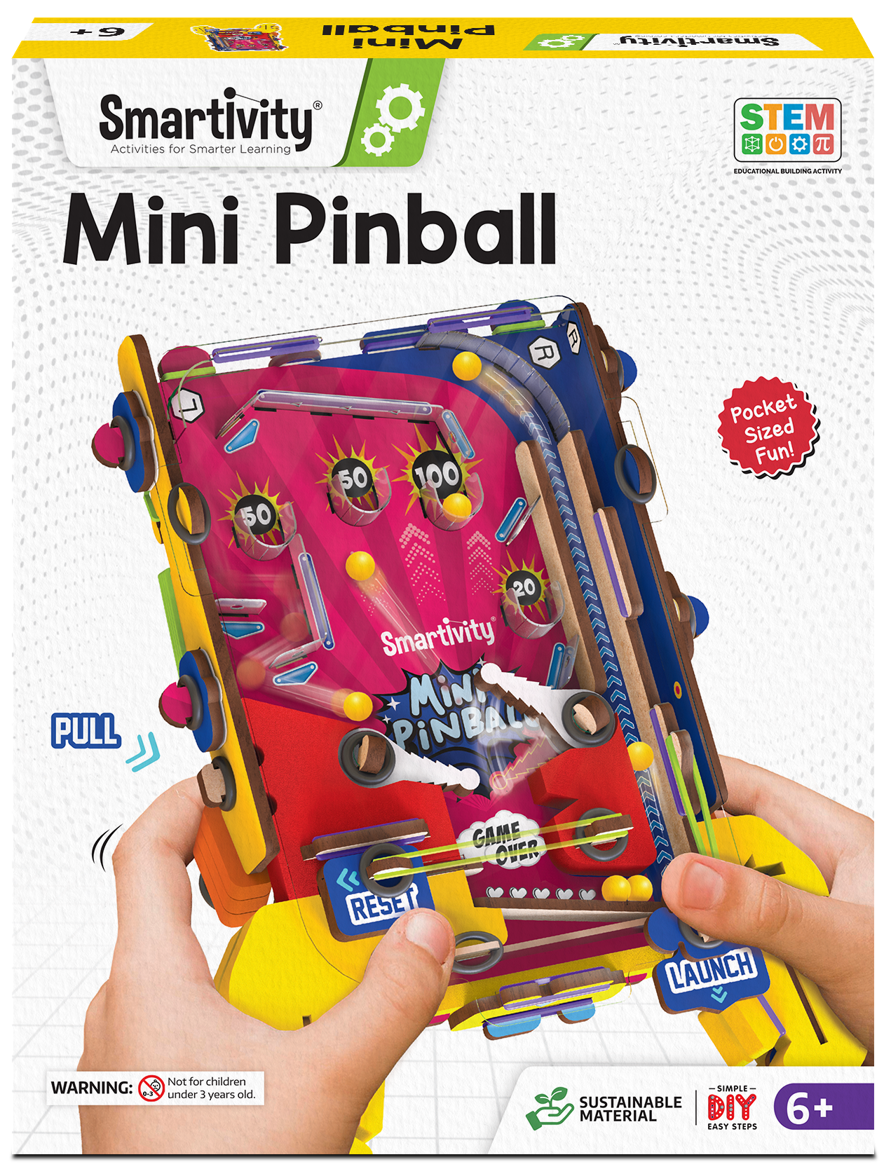 Mini Pinball | DIY STEM Construction Toy | 6 + Years