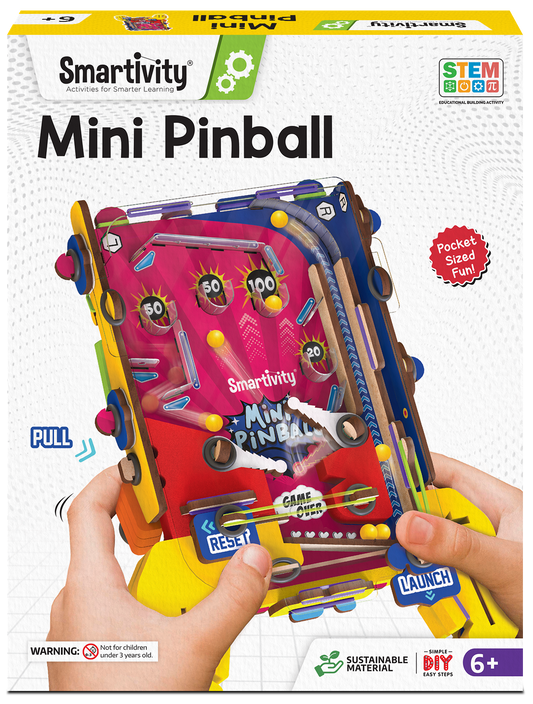 Mini Pinball | DIY STEM Construction Toy | 6 + Years