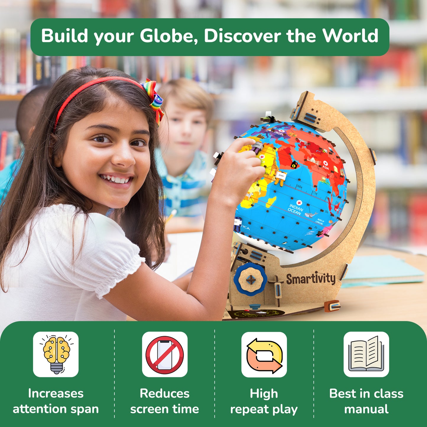 Globe Explorer | Build-It-Yourself STEAM Toy | 8 + Years