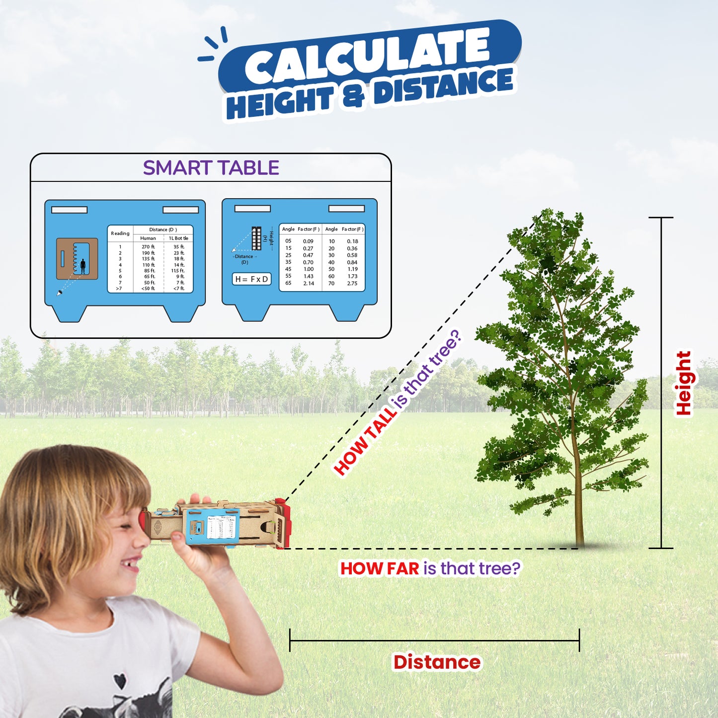 Telescope | Build-It-Yourself STEAM Kit | 8x Magnification | 8 + Years