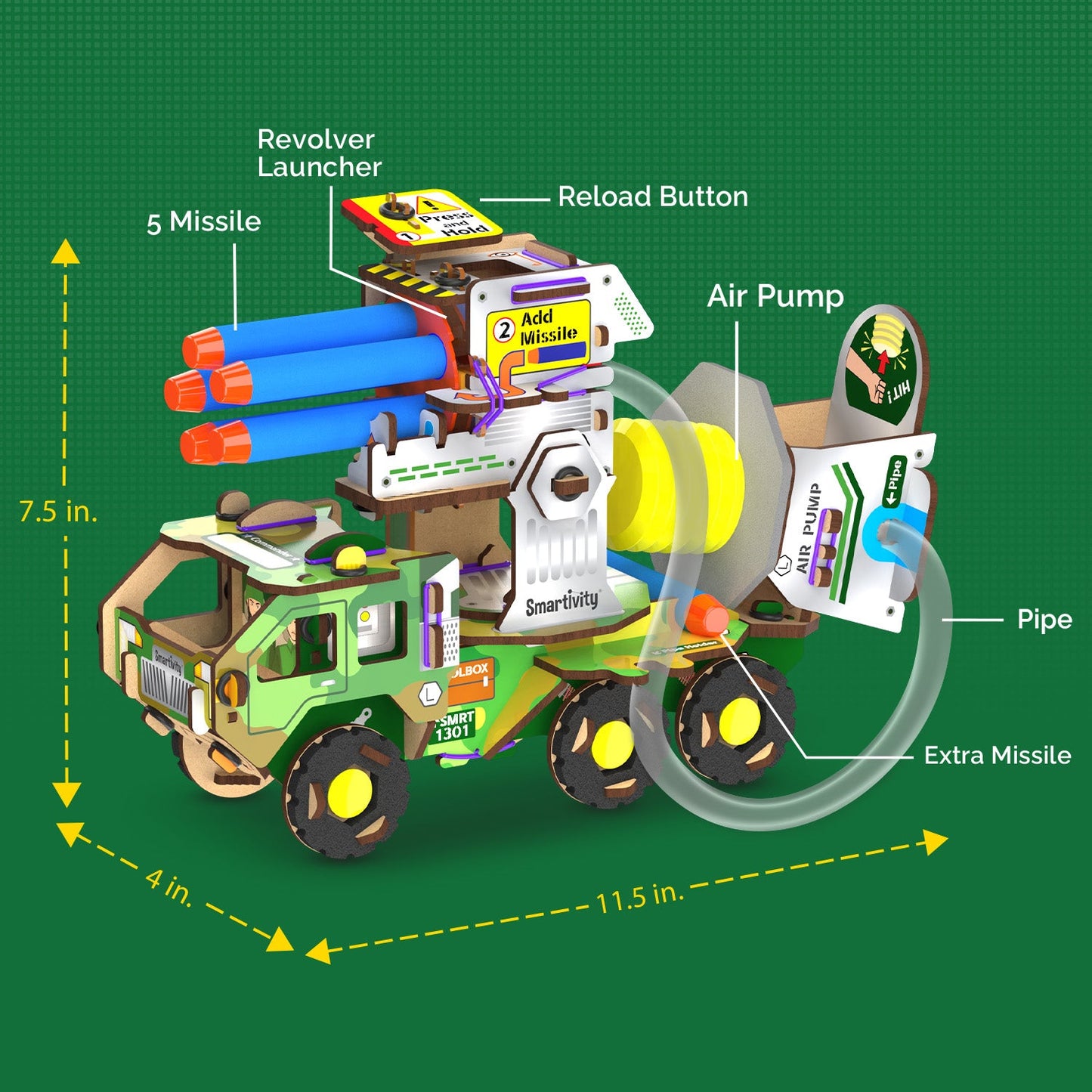 Missile Truck | 8 - 14 years | DIY STEM Construction Toy