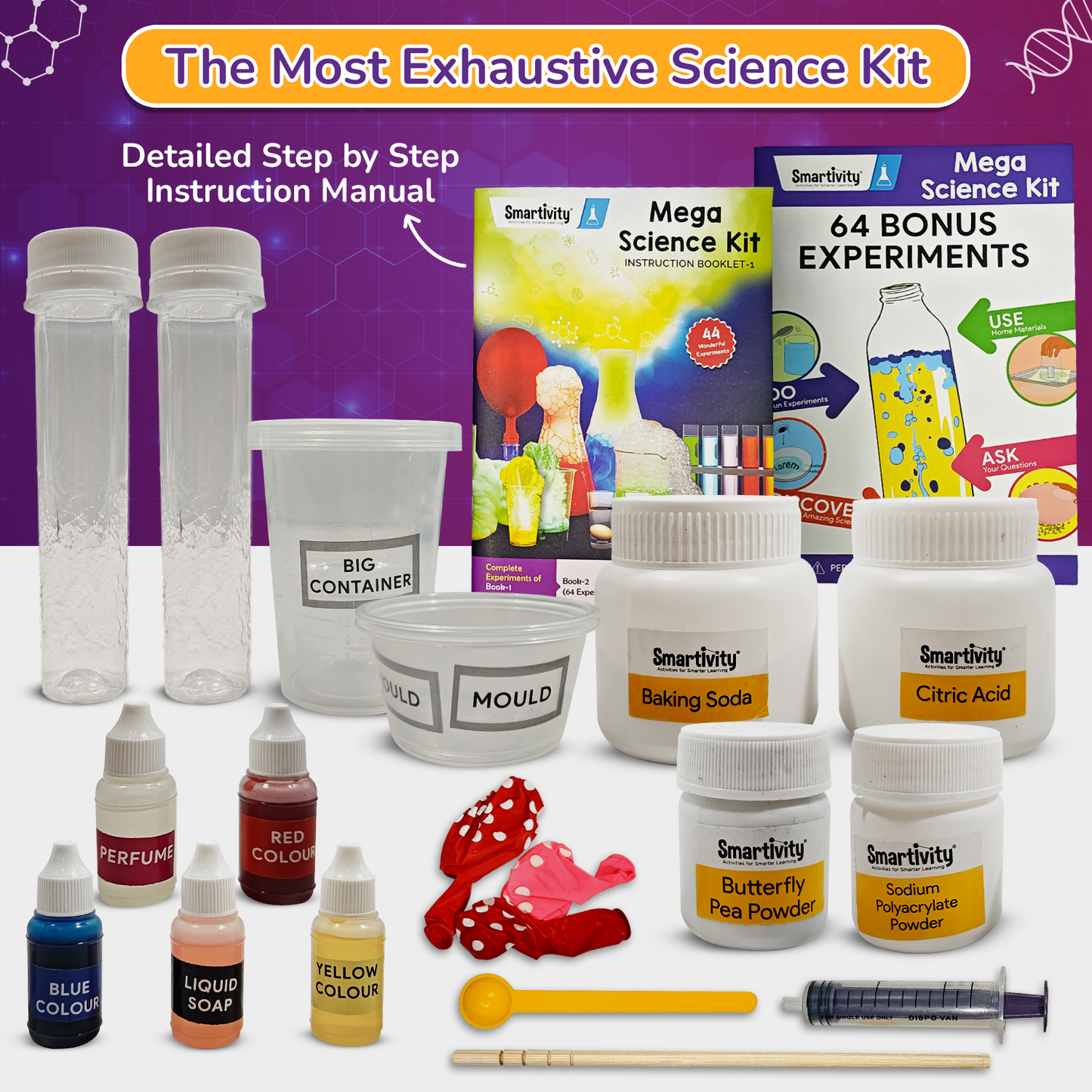 Mega Science Kit | Biggest STEAM Activity Box - 108 Experiments | 6 + Years