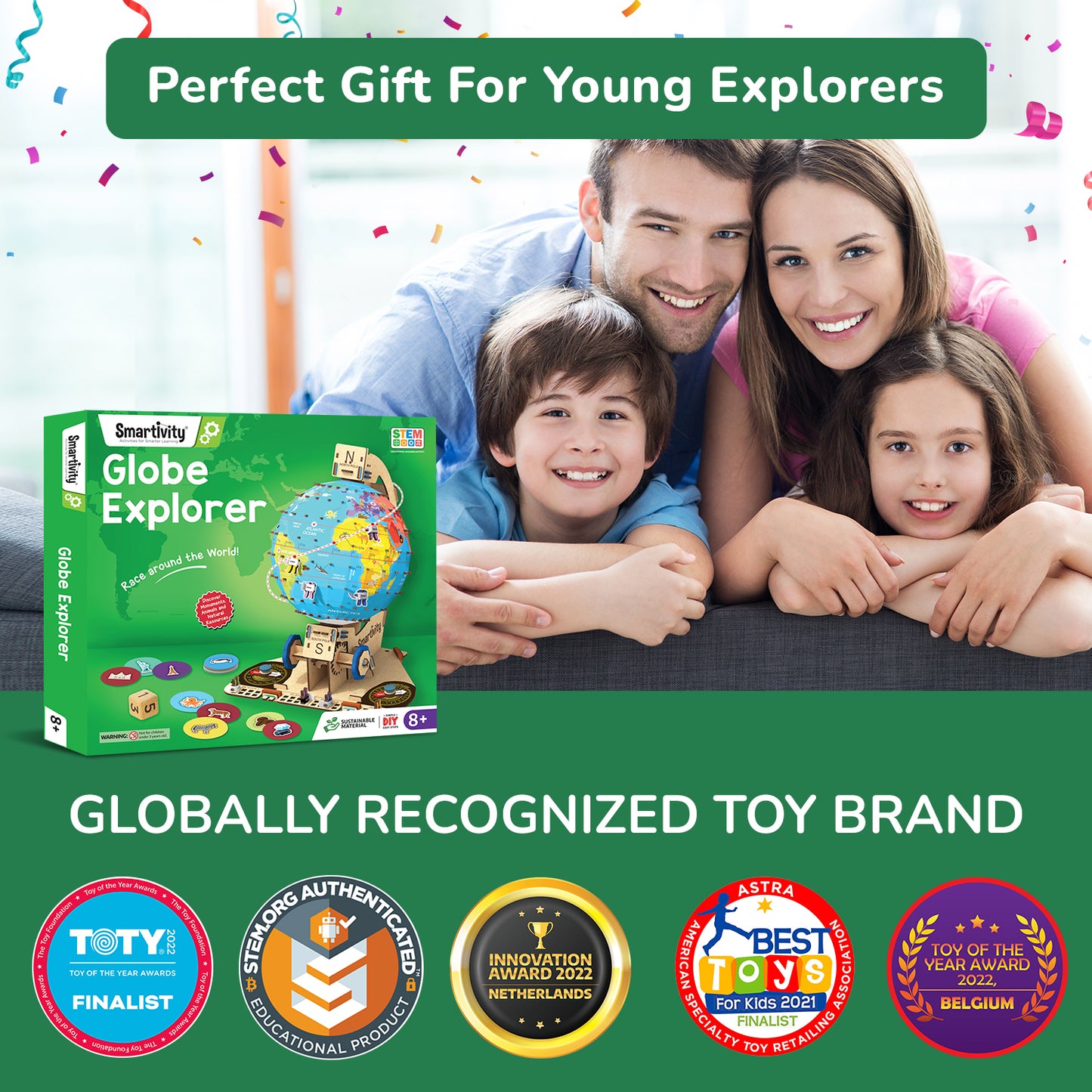 Globe Explorer | Build-It-Yourself STEAM Toy | 8 + Years