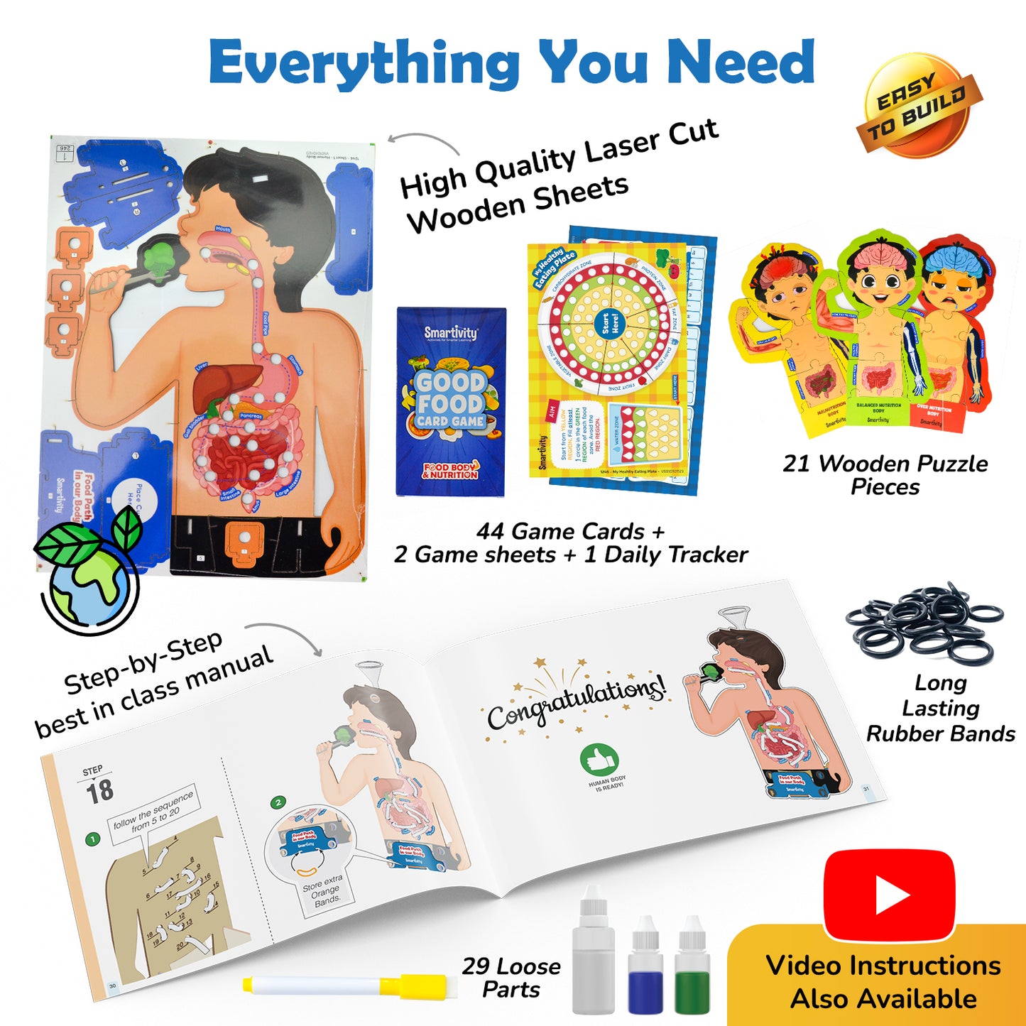 Food Body & Nutrition| DIY Activity Kit | 6 + Years
