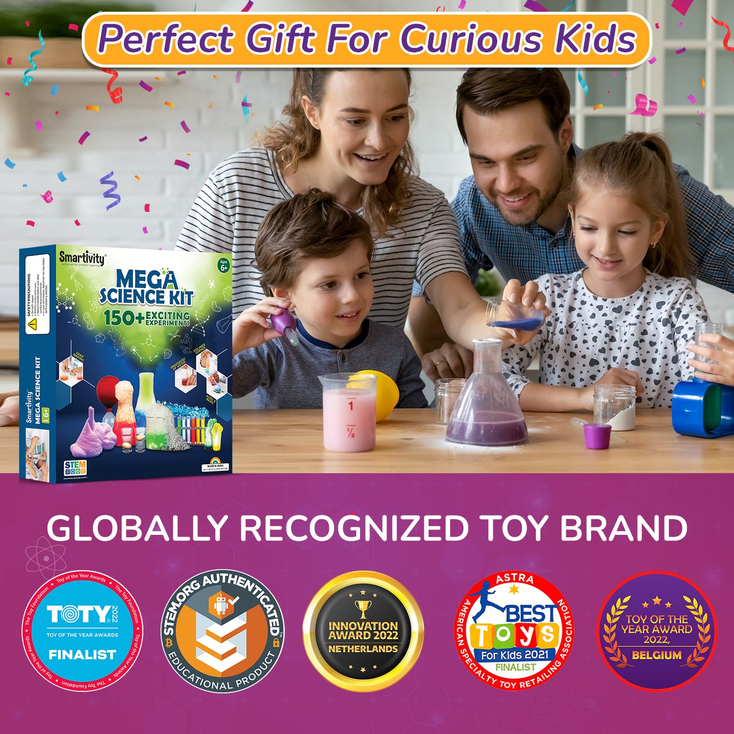 Mega Science Kit | Biggest STEAM Activity Box - 108 Experiments | 6 + Years