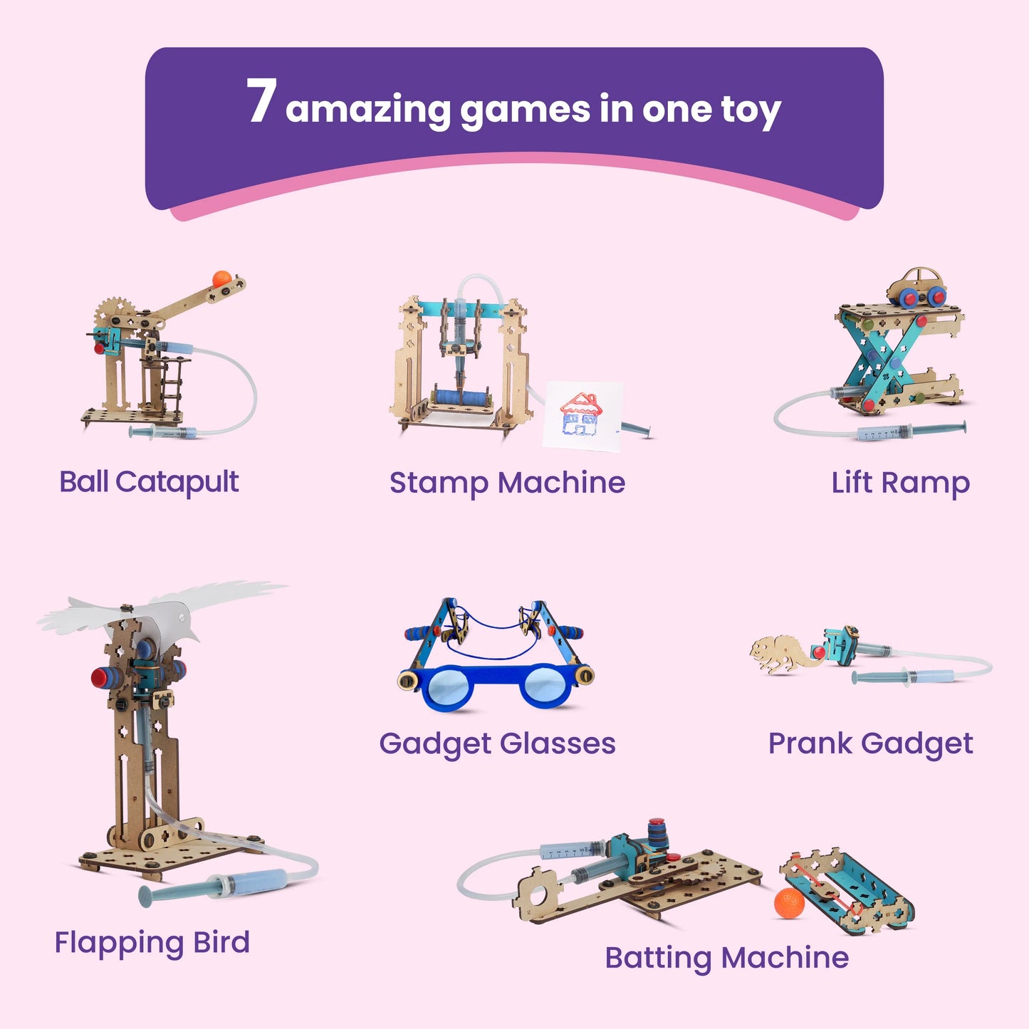 Multi-Build Hydraulics Kit For 8+ Years | Learn Hydraulics | Improves Creativity & Problem Solving | Open-Ended Play - Smartivity