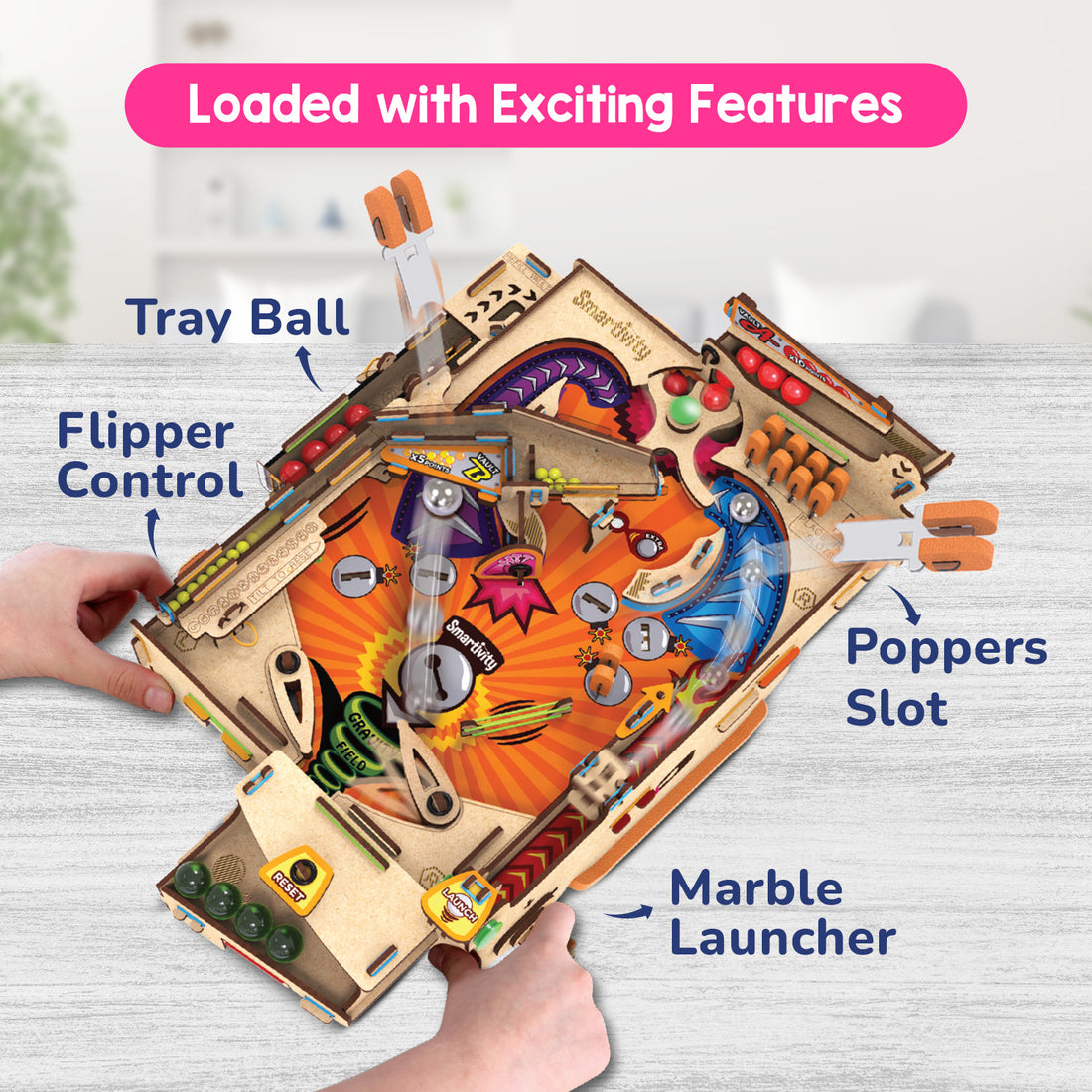 Pinball Machine Toy | STEAM Based Learning Toys – Smartivity USA