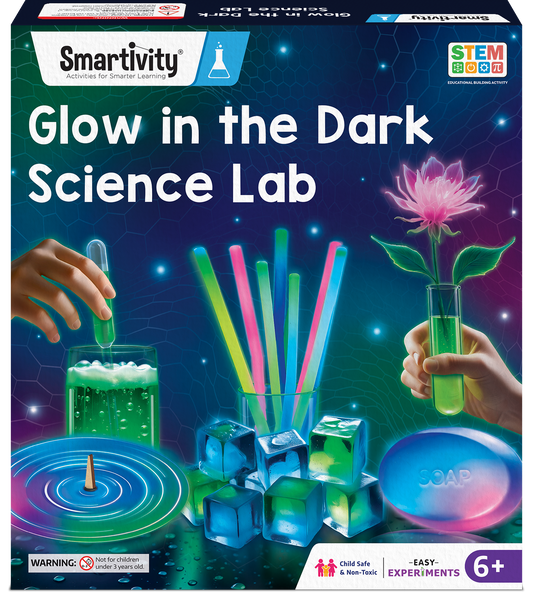 Glow In The Dark DIY STEAM Kit  | 20 Glowsome Experiments  | Make Glow Soaps and Lava Lamps