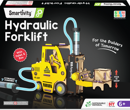 Hydraulic Forklift | DIY STEM Construction Toy | 6 + Years