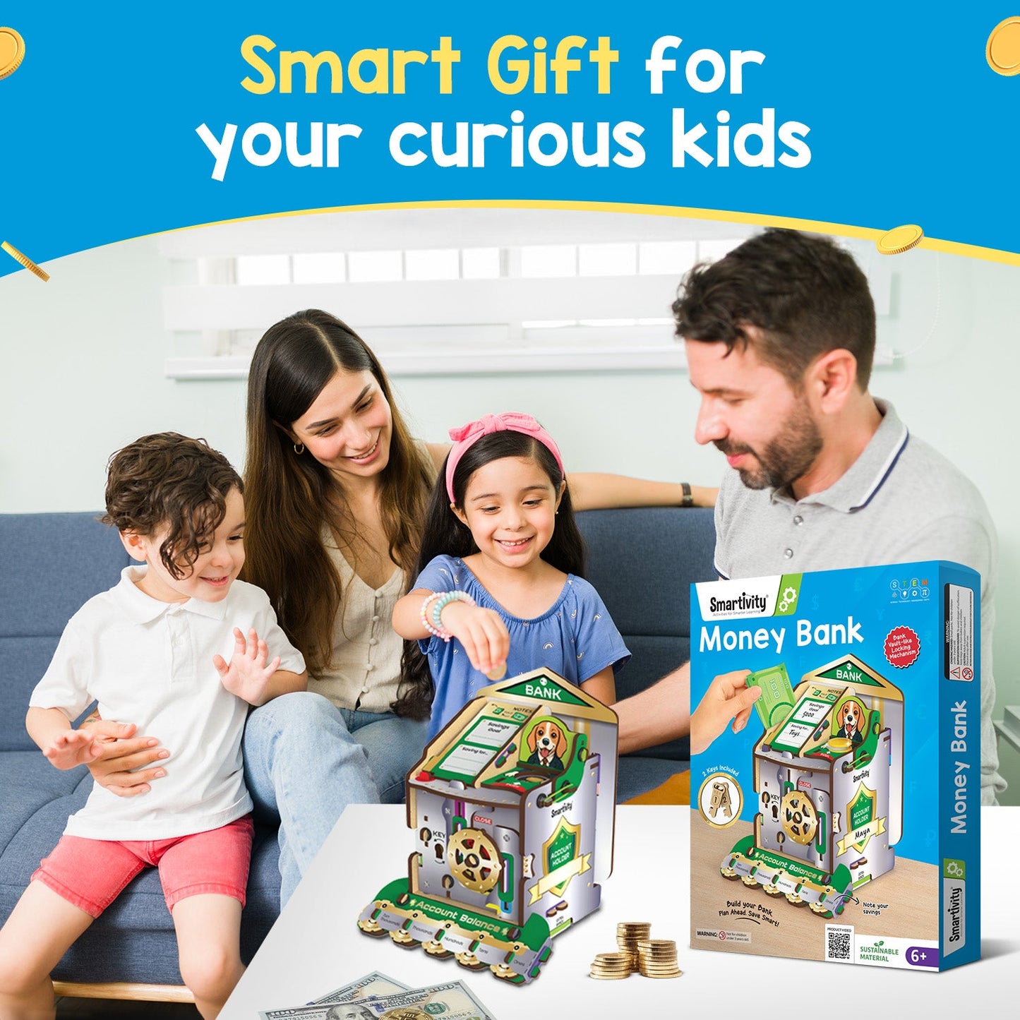 Money Bank | 6 - 14 years | DIY STEM Construction Toy