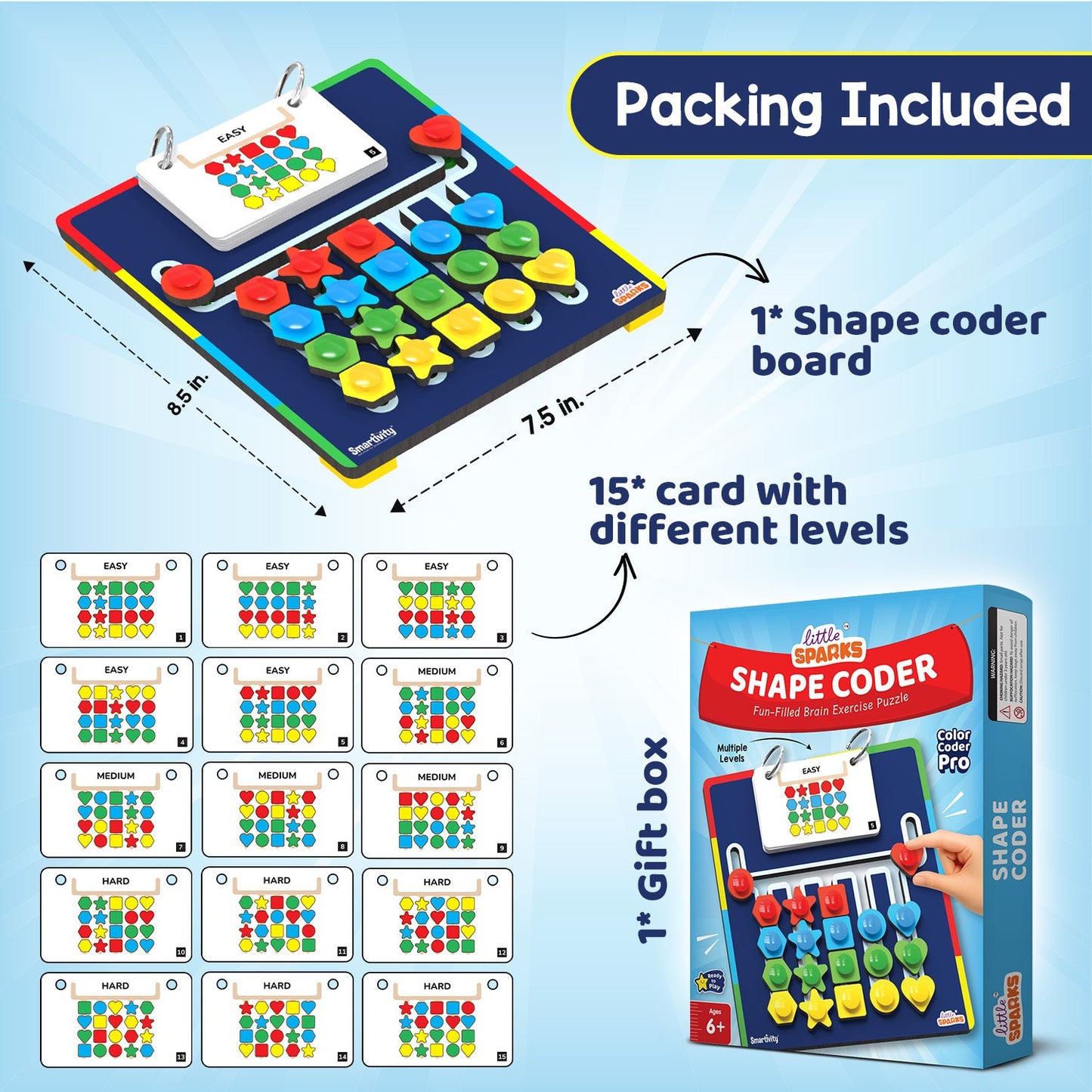 Shape Coder | 6-14 years | DIY Activity Kit
