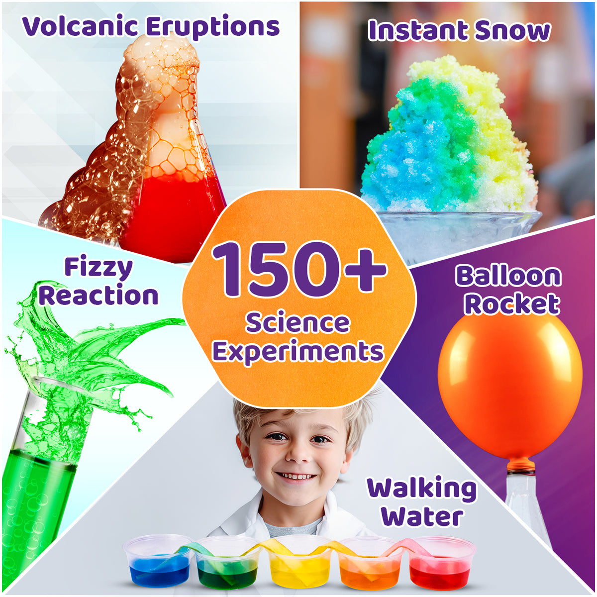 Science Action Box Mega Science Kit - 108 Experiments | Biggest STEAM Activity Box | 6-10 ...