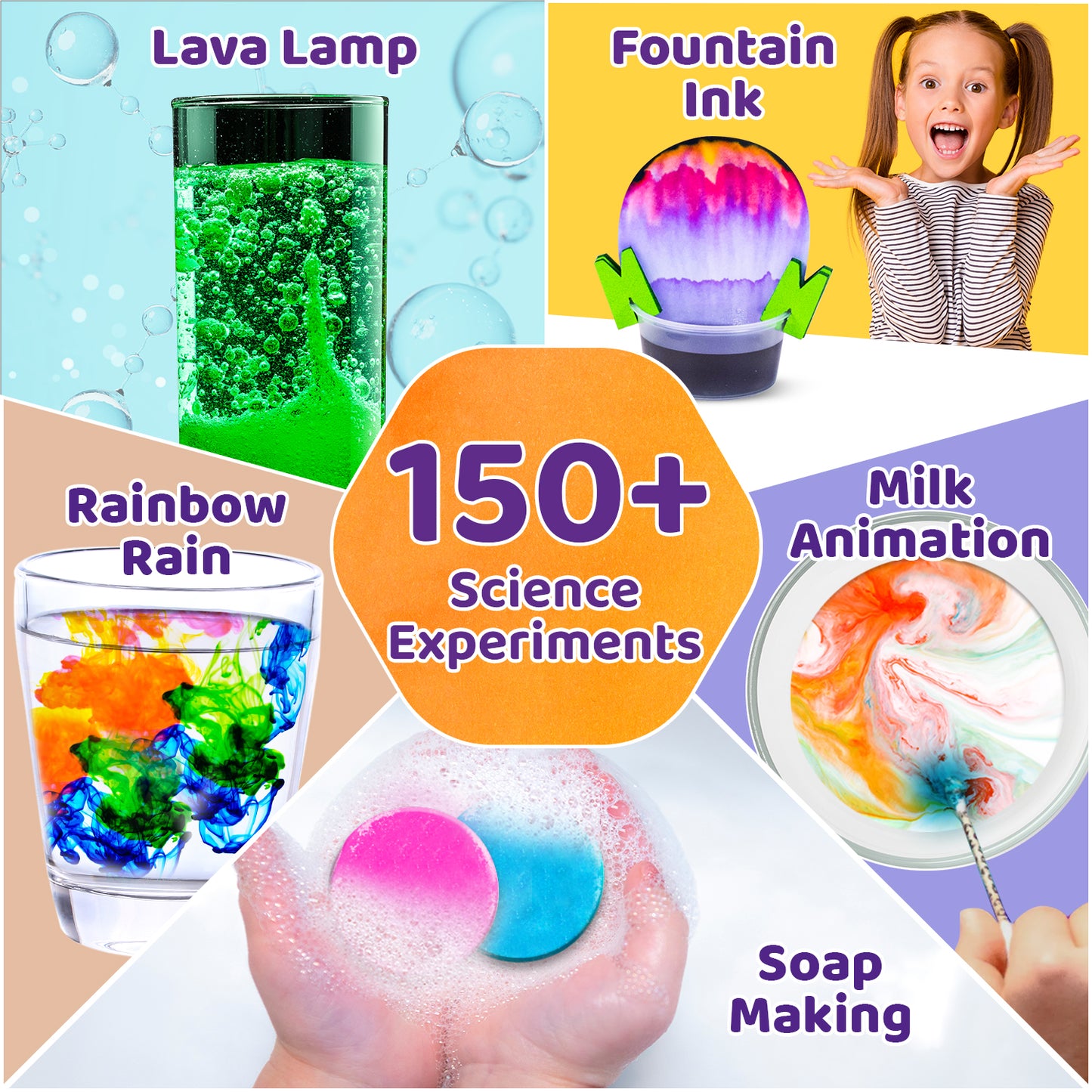 Mega Science Kit | Biggest STEAM Activity Box - 108 Experiments | 6-10 Years