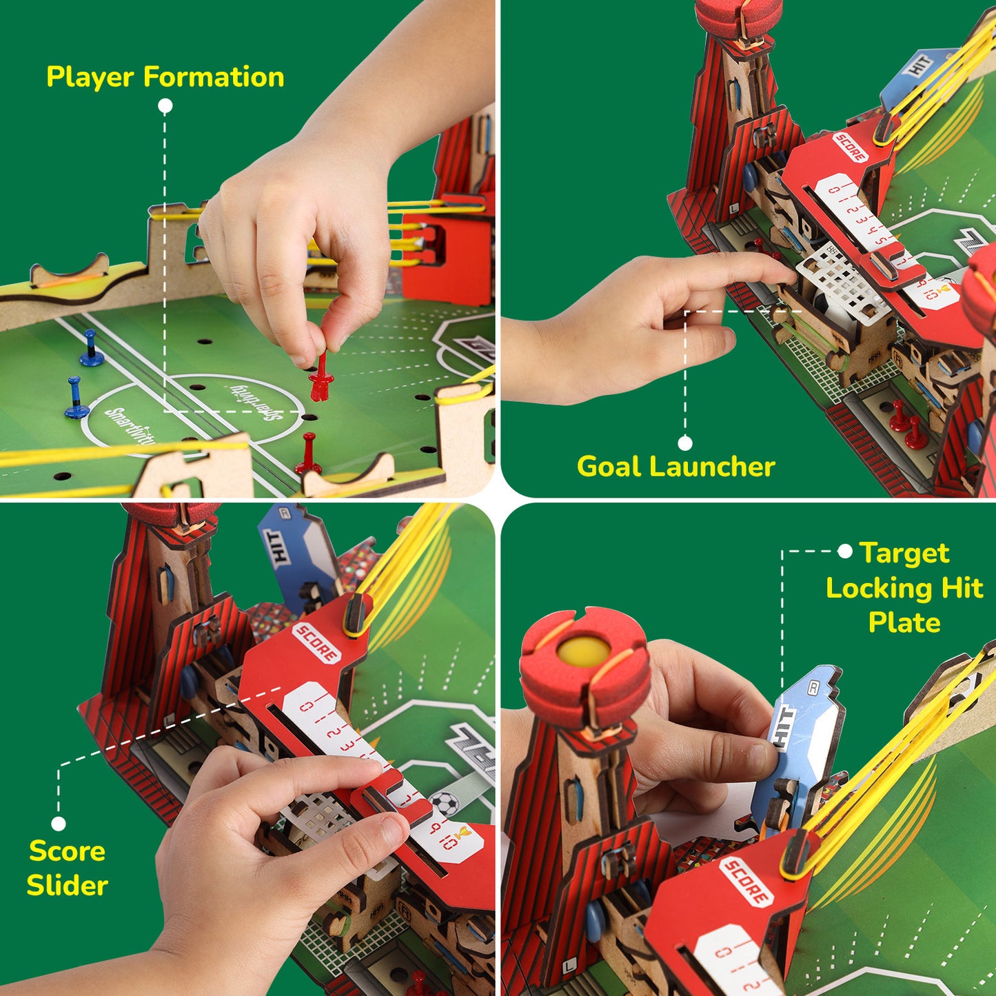 Mini Soccer | Build-It-Yourself Multiplayer STEAM Board Game | 6-15 Years