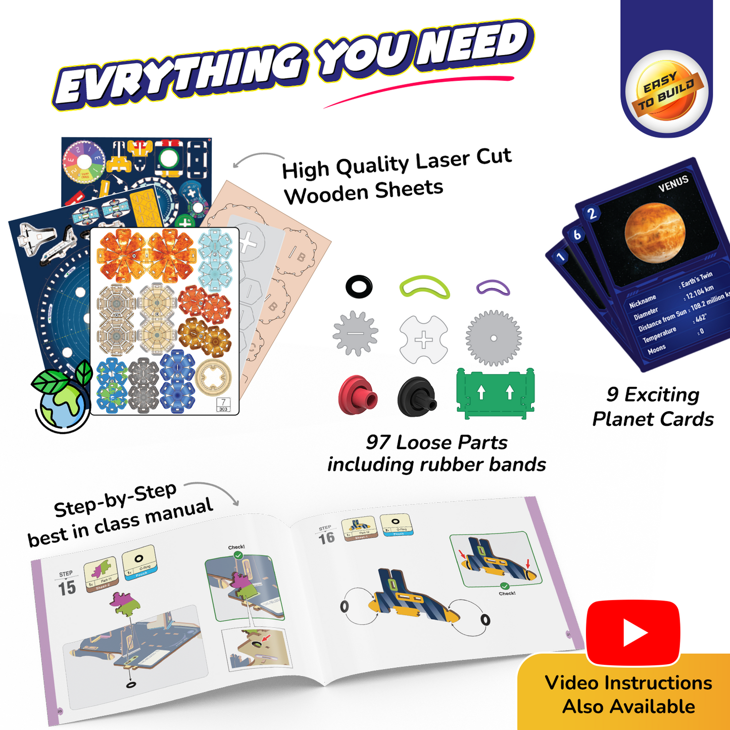 Solar System | 8 - 14 years | DIY STEM Construction Toy