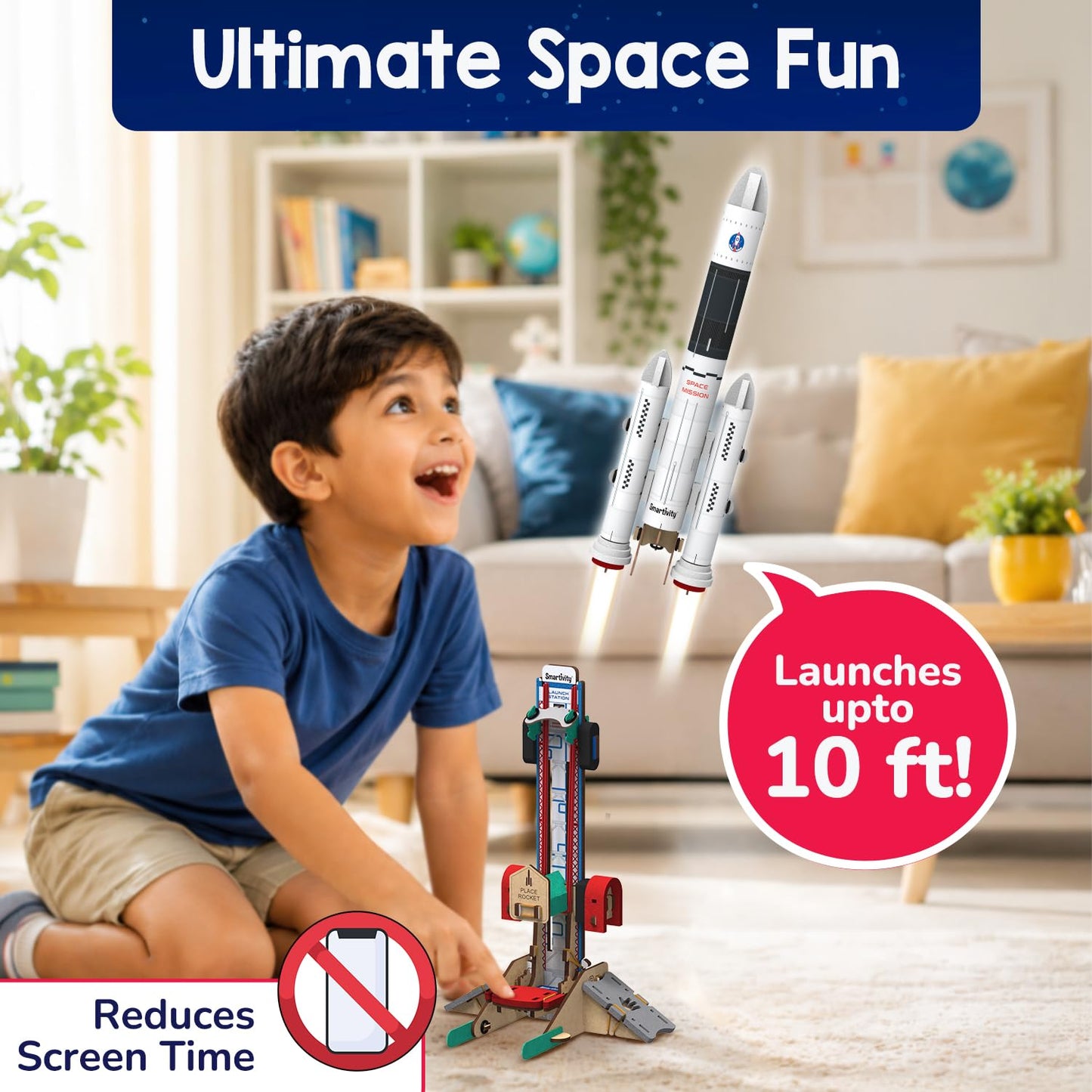 Rocket Launcher | DIY STEM Construction Toy | 6 + Years
