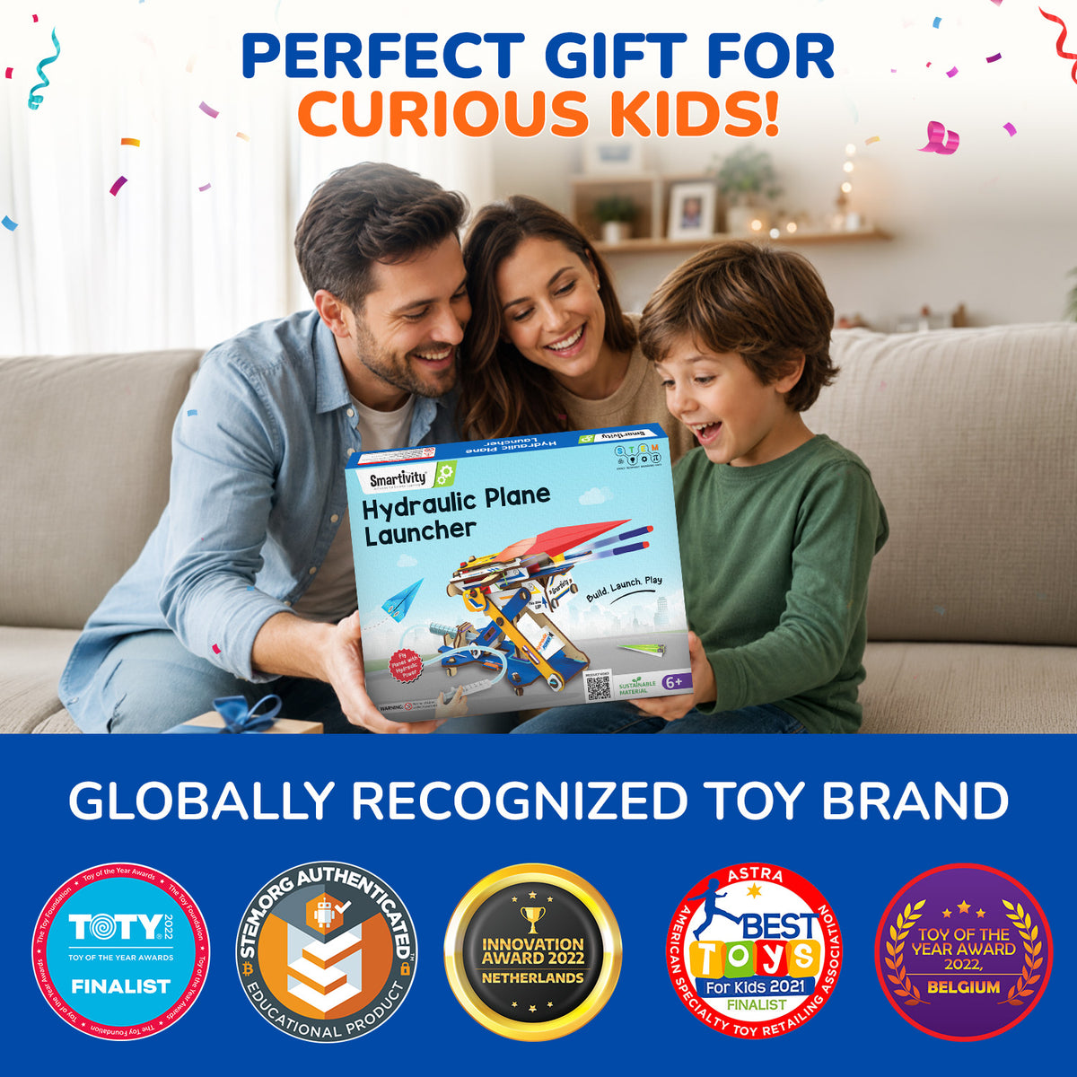 Hydraulic Plane Launcher | Build-It-Yourself STEAM Toy | Learning Activities Inside | 6 + Years