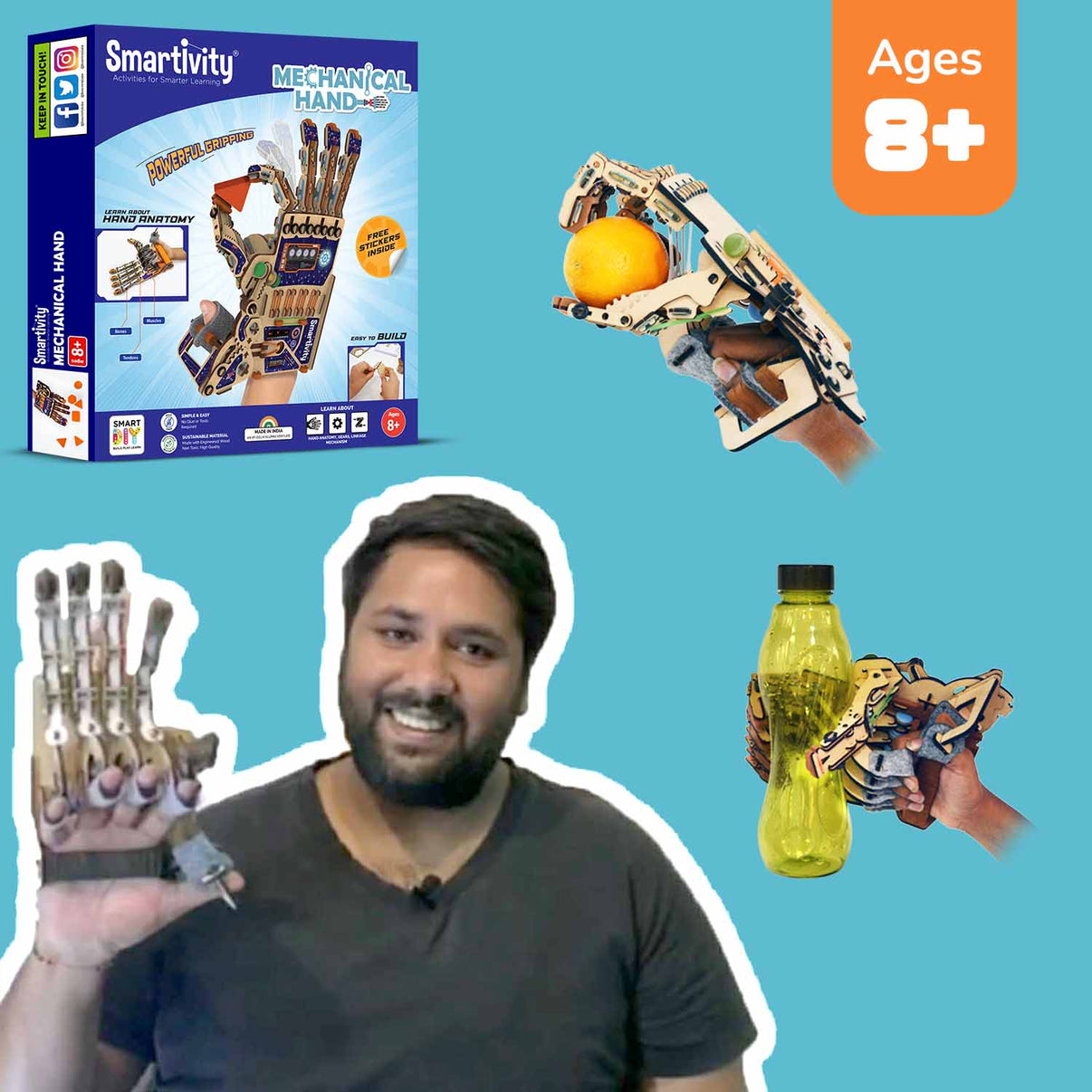 Robotic Mechanical Hand | DIY STEAM Toy For 8-14 Yrs Kids | Free ...