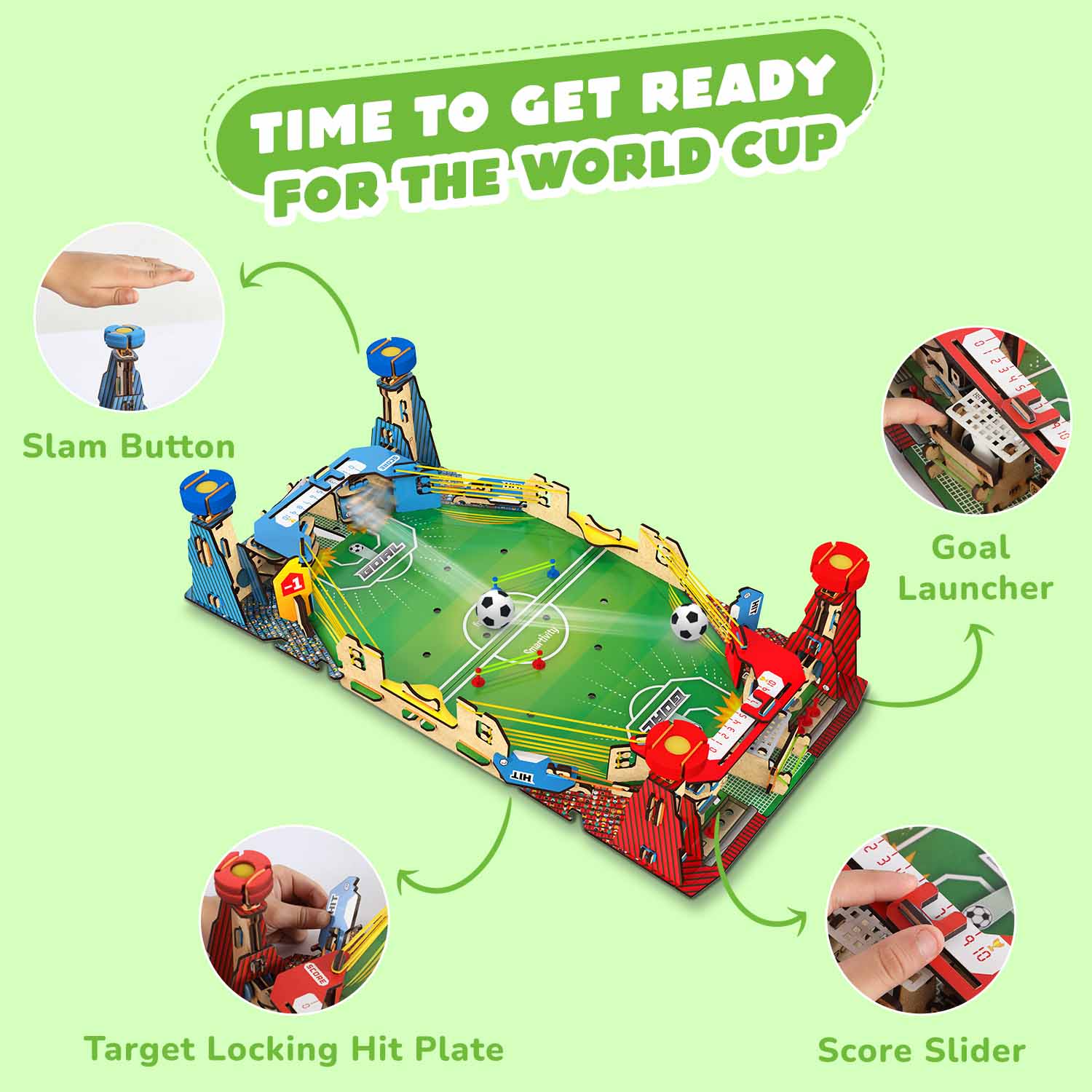 Smartivity Mini Football For 6+ Years | Bring Home The Excitement of FIFA World Cup 2022 - Smartivity