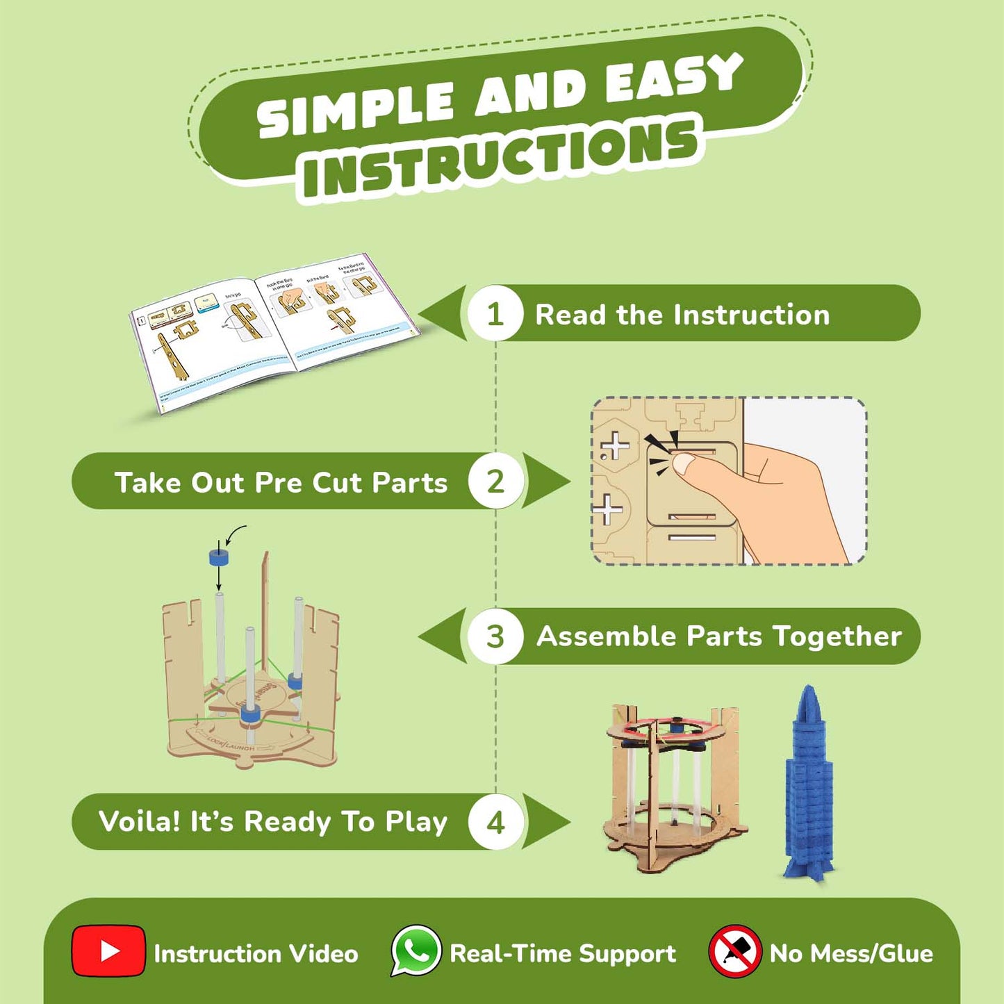 Space Rocket Toy For 6+ Years| Learn Weight & Gravity | Improve Critical Thinking & Focus - Smartivity