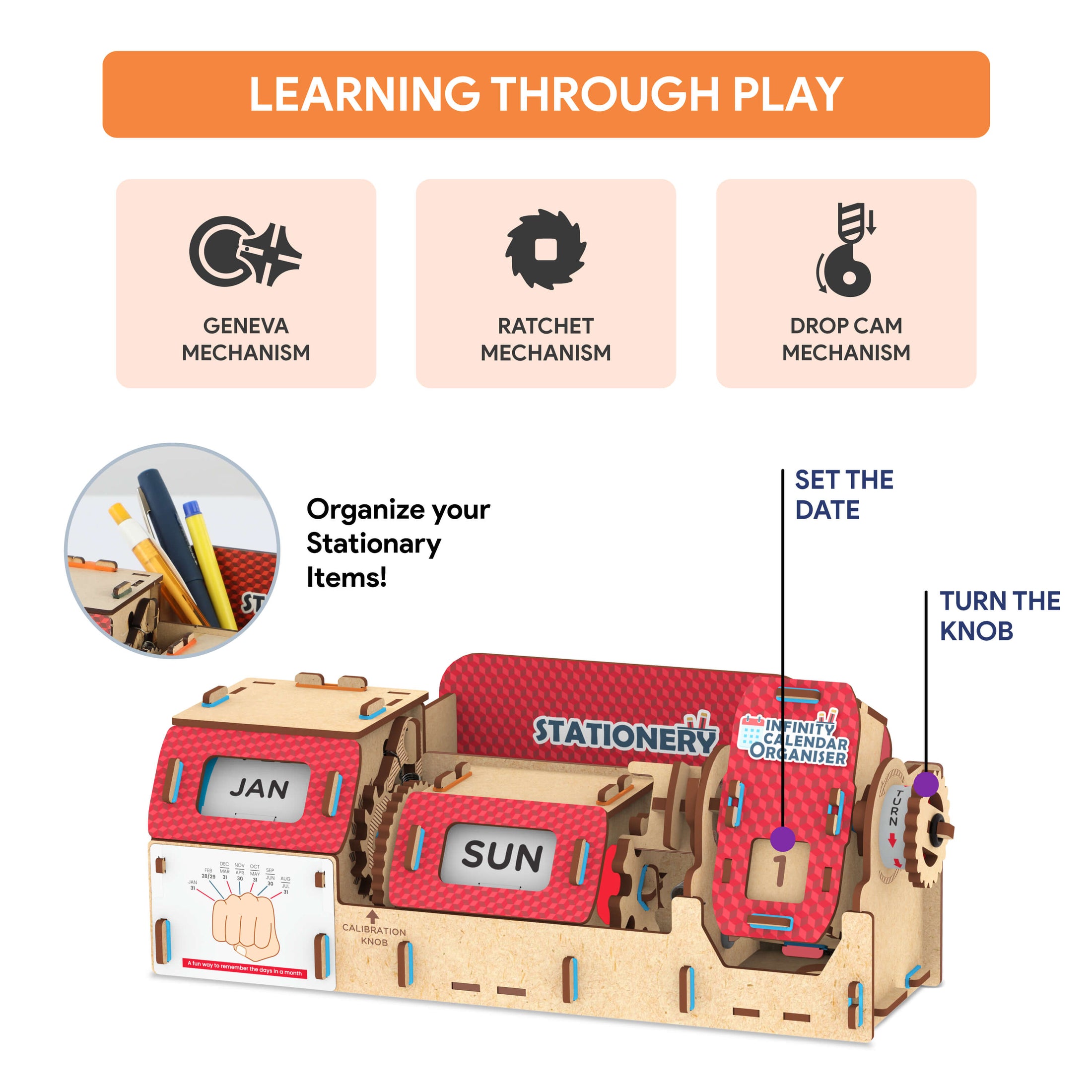 Infinity Calendar Organiser Toy | STEAM Based Learning Toys ...